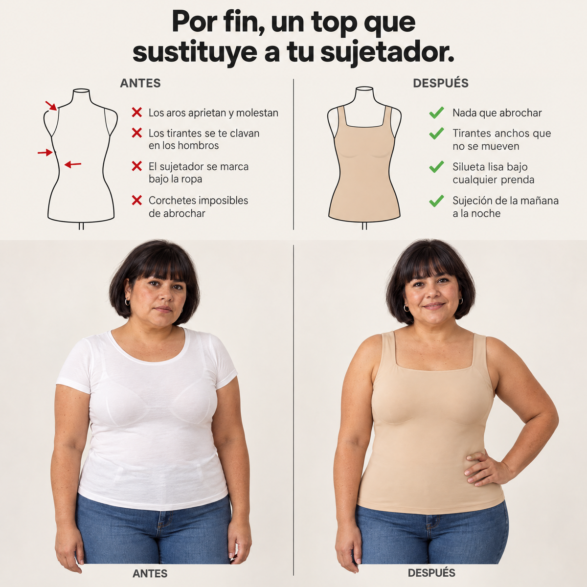 Top Moldeador con Sujetador Integrado